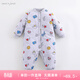 MARC&JANIE馬克珍妮新款冬裝 男女寶寶中空棉內膽連體衣 嬰兒衣服201918 表情樂(lè )園 73cm (18M 建議身高73cm)