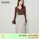 SNIDEL秋冬氣質(zhì)百搭純色高腰流蘇A字半身裙SWFS244218 駝色 S (0)