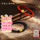 謝瑞麟（TSL）黃金手鏈紅玉髓硬金足金手串手飾XN774-XN775 XN774（約0.78g）