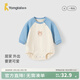 童泰（TONGTAI）嬰兒包屁衣莫代爾棉春季男女寶寶衣服兒童長(cháng)袖連體哈衣 藍色 80cm