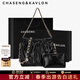 CHASENG&KAVLON 子母鏈條流浪女 2026輕奢大容量斜挎單肩托特包送送女友禮物 【黑色】大號-限定輕奢感