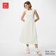 優(yōu)衣庫加長(cháng)款女裝AIRism高彈力無(wú)袖連衣裙/裙子26春夏新款482982 01 乳白色 M