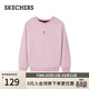 斯凱奇（Skechers）女士加絨套頭衛衣寬松簡(jiǎn)約長(cháng)袖T恤衫L425W011