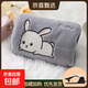 ?國標防爆?新款防爆熱水袋充電式暖手寶暖水袋敷肚子腰暖被窩 小趴兔雙插灰色（智能防爆 水電分離）
