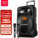 山水（SANSUI）A15-66 15吋廣場(chǎng)舞音響 大功率戶(hù)外音響移動(dòng)便攜式藍牙拉桿音響 卡拉ok一體機吉他舞臺演出K歌音箱 旗艦版（拉桿音箱+2個(gè)話(huà)筒）