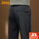 JEEP美國正品高端商務(wù)休閑褲男士春季新款中年彈力戶(hù)外軟殼登山戰術(shù)褲 黑色 常規 【官方正品】 33