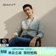 GANT/甘特【亞洲版型】男士純棉通勤襯衣綠格紋復古休閑長(cháng)袖襯衫 345-乳白抹茶色 L
