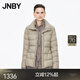 江南布衣（JNBY）25秋新品輕薄排骨羽絨服短款修身立領(lǐng)收腰傘擺廓形5P9C11660 261/灰卡其 M