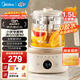 美的（Midea）全玻璃0膠水養生壺 多功能全自動(dòng)燒水壺 72小時(shí)恒溫電熱水壺 多段控溫花茶壺 母嬰材質(zhì) 【全玻璃大容量】YS15B201 1.5L