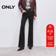 ONLY2025冬季新款雙粒紐扣門(mén)襟約克線(xiàn)剪裁顯瘦微喇牛仔褲女|125432014 H11 黑色水洗 L L標準褲長(cháng)