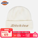 Dickies品牌保暖針織帽子春季男士毛線(xiàn)帽女滑雪冷帽騎行防風(fēng)防寒護耳帽 米色男女情侶款 58CM（均碼）