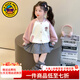 G.duck小黃鴨童裝女童外套春秋季兒童棒球服小女孩學(xué)院風(fēng)春裝開(kāi)衫夾克衫 圖片色 100 （建議身高90cm 3-4歲）cm