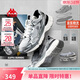 卡帕（Kappa）男鞋春季運動(dòng)鞋子男款增高厚底老爹鞋休閑跑步鞋男  奧運灰 42