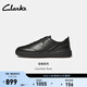 Clarks其樂(lè )Courtlite Pure男鞋復古時(shí)髦厚底運動(dòng)德訓休閑板鞋 黑色 261852817 42