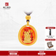 京工美作古法黃金吊墜足金999雞本命佛不動(dòng)明王項鏈送老婆生日禮物10.47g