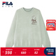 FILA斐樂(lè )兒童童裝衛衣2026年春季新款男中大童套頭衛衣 野灰綠-GN 150
