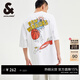 杰克·瓊斯（JACK&JONES）26年夏季新款NBA聯(lián)名勇士隊潮流寬松字母個(gè)性運動(dòng)純棉短袖T恤男裝 A06本白色 常規 L 180