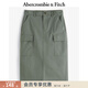 Abercrombie & Fitch美式氣質(zhì)巴恩風(fēng)美式高腰直筒中長(cháng)款半身裙春夏女裝143-4235 深軍綠色 XS (160/66A)
