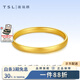 TSL黃金手鐲女足金輪胎手鐲金飾手飾送女友老婆38女神節禮物計價(jià) 足金輪胎手鐲58圈口約10.51克