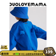 DUOLOVEMAMA “多多獸”刺繡立體小翅膀圓領(lǐng)套頭春秋男女兒童衛衣 多多藍【現貨】 100 cm