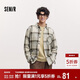 森馬（Semir）[商場(chǎng)同款]長(cháng)袖襯衫男純棉格紋外套2025春季上衣寬松101125105106
