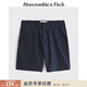 Abercrombie & Fitch【百搭多口袋】美式百搭通勤西裝短褲25夏季男裝128-5037 深海軍藍 32 W(180/82A)