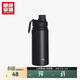 超級安踏運動(dòng)水杯大容量便攜帶不銹鋼學(xué)生成人保溫杯子500ml1825272302R 黑色-1
