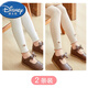 迪士尼（Disney）打底褲女童厚款連褲襪不帶腳冬季加絨加厚寶寶打底襪加厚兒童褲襪 白+燕麥薄絨 170 M適合身高95-105cm
