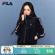 FILA MUSE斐樂(lè )官方楊冪同款女針織連帽外套26春時(shí)尚休閑舒適上衣