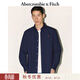 Abercrombie & Fitch【李現同款】小麋鹿圖案美式牛津長(cháng)袖襯衫25秋冬男裝125-5224 海軍藍 M (180/100A)