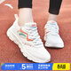 安踏女鞋運動(dòng)鞋春夏女士防潑水皮面跑步鞋防滑耐磨輕便軟底休閑鞋子女 【推薦款-防潑水皮面】5573-9白/紅 36.5 (230mm)