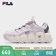 FILA 斐樂(lè )官方女鞋可頌鞋運動(dòng)鞋鞋子厚底面包休閑鞋 浪漫紫/雨霧灰-ON 36.5