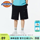 Dickies短褲 男純棉純色清爽舒適休閑居家五分下裝短褲DK010400 黑色 L