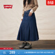 Levi's李維斯新款女士美式復古時(shí)尚簡(jiǎn)約潮流休閑牛仔裙 中藍 L (28)