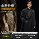 伯爵卓爾高端全羊毛雙面呢大衣100%男士2025秋冬季新款中長(cháng)款通勤男裝外套 月夜黑（中長(cháng)款） 【二代-石墨烯/鵝絨內膽】 L (175)