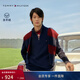Tommy Hilfiger【混紡】秋冬男裝商務(wù)休閑純色半拉鏈立領(lǐng)針織衫毛衣 藏青色DW5 M （推薦：135-150斤）