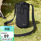 POLO單肩包女士抽繩口袋包大容量手機包女運動(dòng)挎包水杯袋大開(kāi)口斜挎包