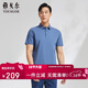 雅戈爾（YOUNGOR） T恤男士 夏季青年男士商務(wù)休閑短袖T恤 VSPC533060HCA 灰藍 XL