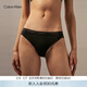 Calvin Klein內衣【摩登引力帶】ck性感蕾絲棉質(zhì)襠丁字褲內褲女 UB1-太空黑 1條 M