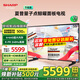 夏普（SHARP）專(zhuān)柜新品HN7500A系列55/65/75/85英寸240HZ高刷4K量子點(diǎn)廣色域4+64G 鯨曜面板液晶電視機 55英寸 4T-C55HN7500A 【免費安裝】限時(shí)送座裝/掛墻安
