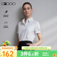 G2000【莫代爾彈性/贈送蝴蝶結/商場(chǎng)同款】女裝2025春秋短袖襯衫G2 莫代爾-贈送蝴蝶結-白色尖領(lǐng) M （36）