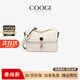 COOGI包包女包輕奢侈2026年新款女士斜挎包女生日情人節禮物送女友老婆 米白色 【禮盒包裝】【精美禮盒+禮袋】