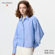 優(yōu)衣庫合作款/女裝牛津紡箱型襯衫/長(cháng)袖襯衣484928 479974 484928/63天藍色 M
