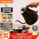 蘇泊爾（SUPOR）電水壺熱水壺 0.8L手沖咖啡壺長(cháng)嘴細口茶藝壺 燒水壺 304不銹鋼  泡茶壺 SW-08C01