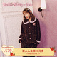 野獸派家居（tbh）三麗鷗Hello Kitty可麗絨娃娃領(lǐng)家居服套裝睡衣女冬  M