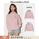 Abercrombie & Fitch美式復古經(jīng)典LOGO百搭抓絨落肩袖連帽衛衣25秋冬女裝152-5420 粉色 XS (160/84A)