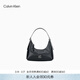 Calvin Klein女包優(yōu)雅小眾輕便通勤風(fēng)ck金屬老花字母牛皮革餃子包手拎包禮物