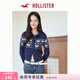 HOLLISTER25秋冬甜美費爾島外搭針織開(kāi)衫外套女裝350-5066 海軍藍 XS (160/80A)