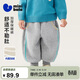 迷你巴拉（minibala）男女童寶寶長(cháng)褲柔軟親膚保暖內里加絨舒適褲子冬