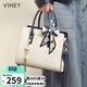 viney牛皮包包女包大容量手提媽媽包中年斜挎包生日禮物高端送女友老婆